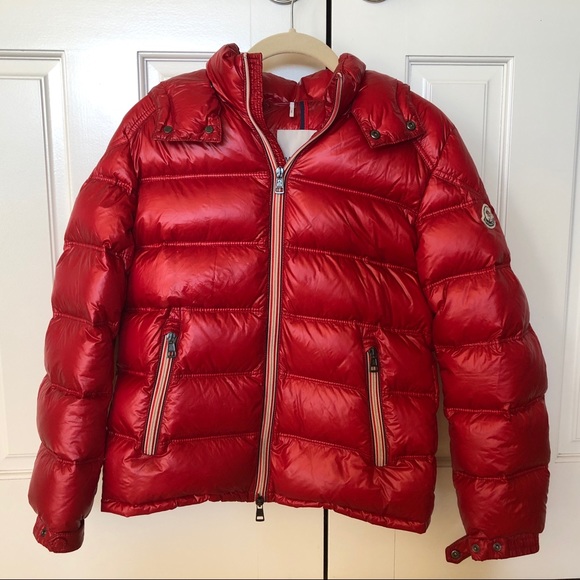 moncler red bubble jacket